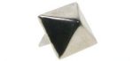 Szegecs, piramis, nagy, nikkel, lapos oldalú (16x16x8 mm)