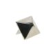 Szegecs, piramis, nagy, nikkel, lapos oldalú (16x16x8 mm)