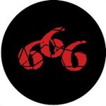 666 (jelvény, 2,5 cm)
