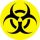 BIOHAZARD (jelvény, 2,5 cm)