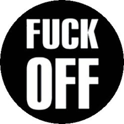 FUCK OFF (jelvény, 2,5 cm)