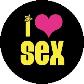 I LOVE SEX (jelvény, 2,5 cm)