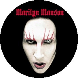MARILYN MANSON: Face (jelvény, 2,5 cm)