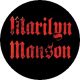 MARILYN MANSON: Logo (jelvény, 2,5 cm)
