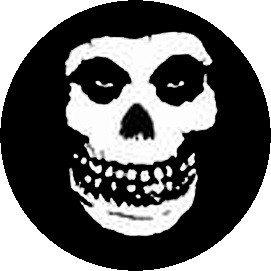 MISFITS: Skull (jelvény, 2,5 cm)