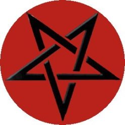 PENTAGRAM (jelvény, 2,5 cm)