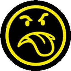 SMILEY: Nyelv (badge, 2,5 cm)