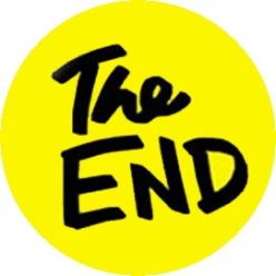 THE END (jelvény, 2,5 cm)