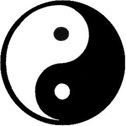 YIN YANG (jelvény, 2,5 cm)