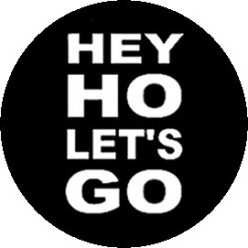 RAMONES: Hey Ho (jelvény, 2,5 cm)