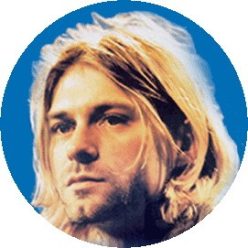 KURT COBAIN: Face (badge, 2,5 cm)