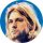 KURT COBAIN: Face (badge, 2,5 cm)
