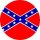 DÉLI ZÁSZLÓ (Confederate Flag) (jelvény, 2,5 cm)