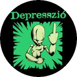 DEPRESSZIÓ: Sokkold a rendszert! (jelvény, 2,5 cm)