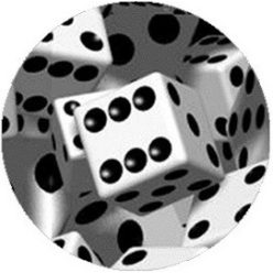 DOBÓKOCKA (jelvény, 2,5 cm)