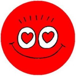 SMILEY: Szívek (badge, 2,5 cm)