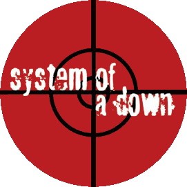 SYSTEM OF A DOWN: Target (jelvény, 2,5 cm)