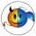 SMILEY: Devil-Angel (badge, 2,5 cm)