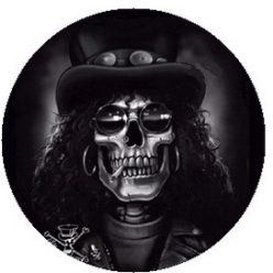 SLASH: Skull (jelvény, 2,5 cm)
