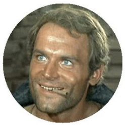 TERENCE HILL: Vigyor (jelvény, 2,5 cm)