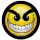 SMILEY: Gonosz (badge, 2,5 cm)