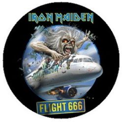 IRON MAIDEN: Flight 666 (jelvény, 2,5 cm)