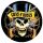 GUNS N' ROSES: Kalapos (badge, 2,5 cm)
