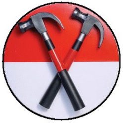 PINK FLOYD: Hammers (badge, 2,5 cm)