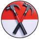 PINK FLOYD: Hammers (jelvény, 2,5 cm)