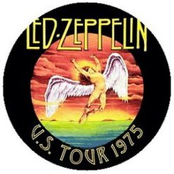 LED ZEPPELIN: U.S. 1975 (jelvény, 2,5 cm)