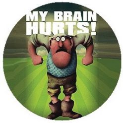 MONTY PYTHON: My Brain Hurts! (jelvény, 2,5 cm)