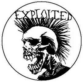 EXPLOITED: Skull (jelvény, 2,5 cm)