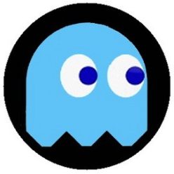 PAC-MAN: kék (badge, 2,5 cm)