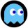 PAC-MAN: kék (badge, 2,5 cm)