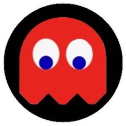 PAC-MAN: piros (badge, 2,5 cm)