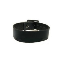 Üres, bőr csuklószorító (1,7 cm széles)
