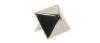 Szegecs, piramis, kicsi, nikkel (12x12x5mm, 1/2 inch)