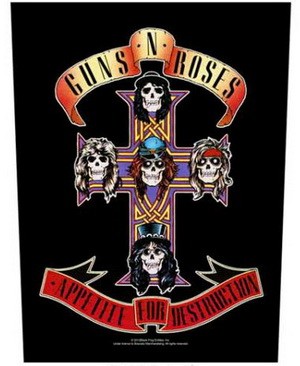 GUNS N' ROSES: Appetite For D. (hátfelvarró / backpatch)