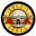 GUNS N' ROSES: Bullet Logo (round) (printed backpatch)