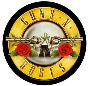 GUNS N' ROSES: Bullet Logo (round) (hátfelvarró / backpatch)
