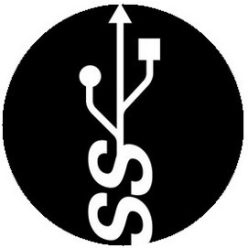 USB (jelvény, 2,5 cm)