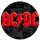 AC/DC: Logo Red (jelvény, 2,5 cm)