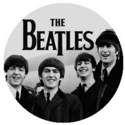 BEATLES: 1964 B/W (jelvény, 2,5 cm)