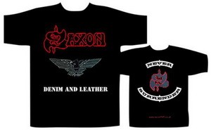 SAXON: Denim & Leather (póló)