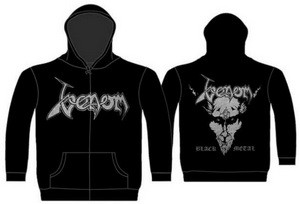 VENOM: Black Metal (kapucnis pulóver, cipzáros)