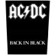 AC/DC: Back In Black (hátfelvarró / backpatch)