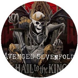 AVENGED SEVENFOLD: Hail To The King (jelvény, 2,5 cm)