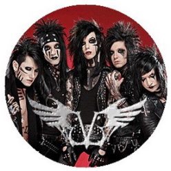 BLACK VEIL BRIDES: Band Winged Logo (jelvény, 2,5 cm)