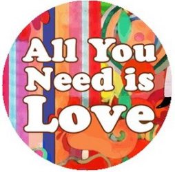 ALL YOU NEED IS LOVE (jelvény, 2,5 cm)
