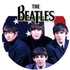 BEATLES: USA 1964 (jelvény, 2,5 cm)